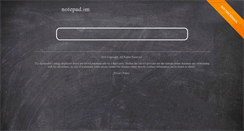 Desktop Screenshot of notepad.im